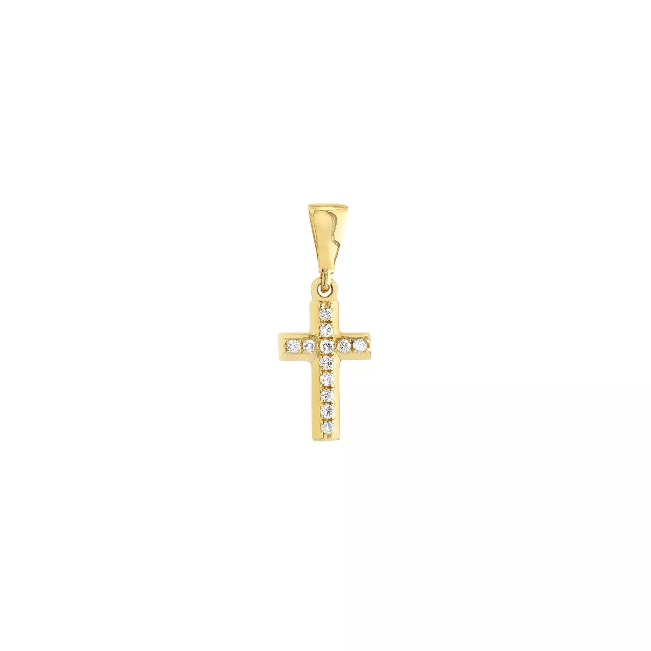 1 /20ct Diamond Mini Cross Pendant