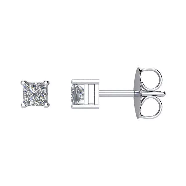 1 /3 CTW Diamond Earrings in 14kt White Gold