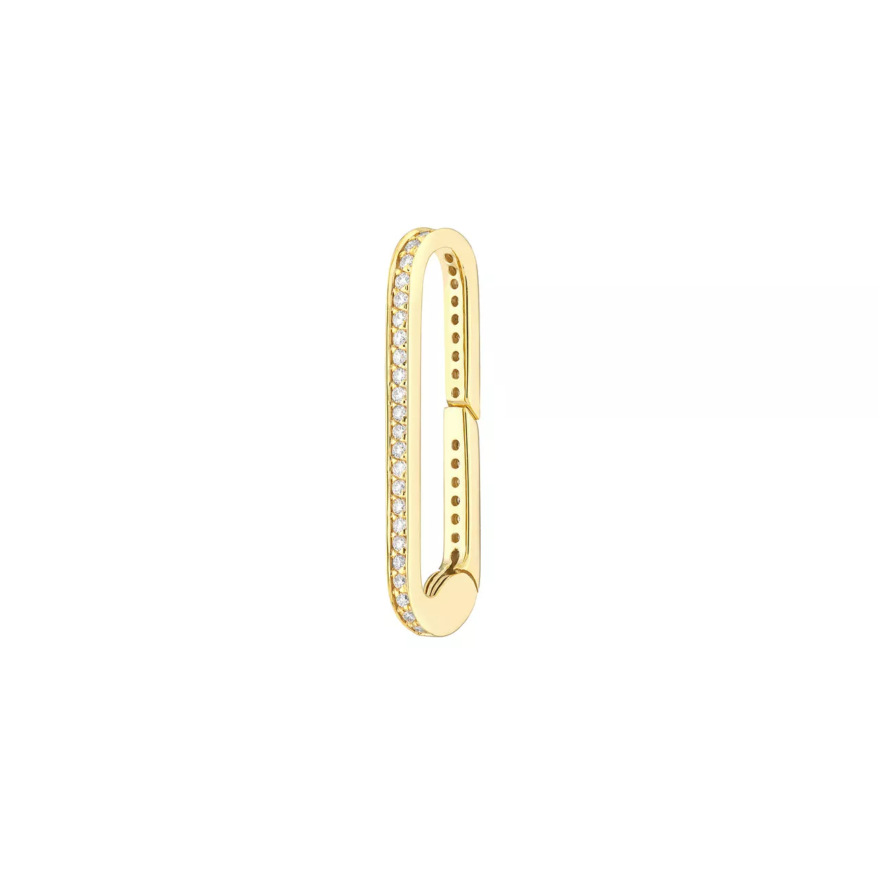 1 /5tcw Diamond Paper Clip Push Lock