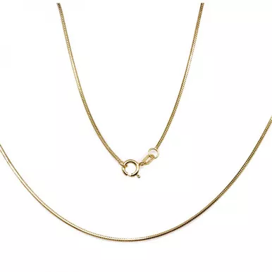10K Yellow Gold 1mm Snake Chain 20 Inches