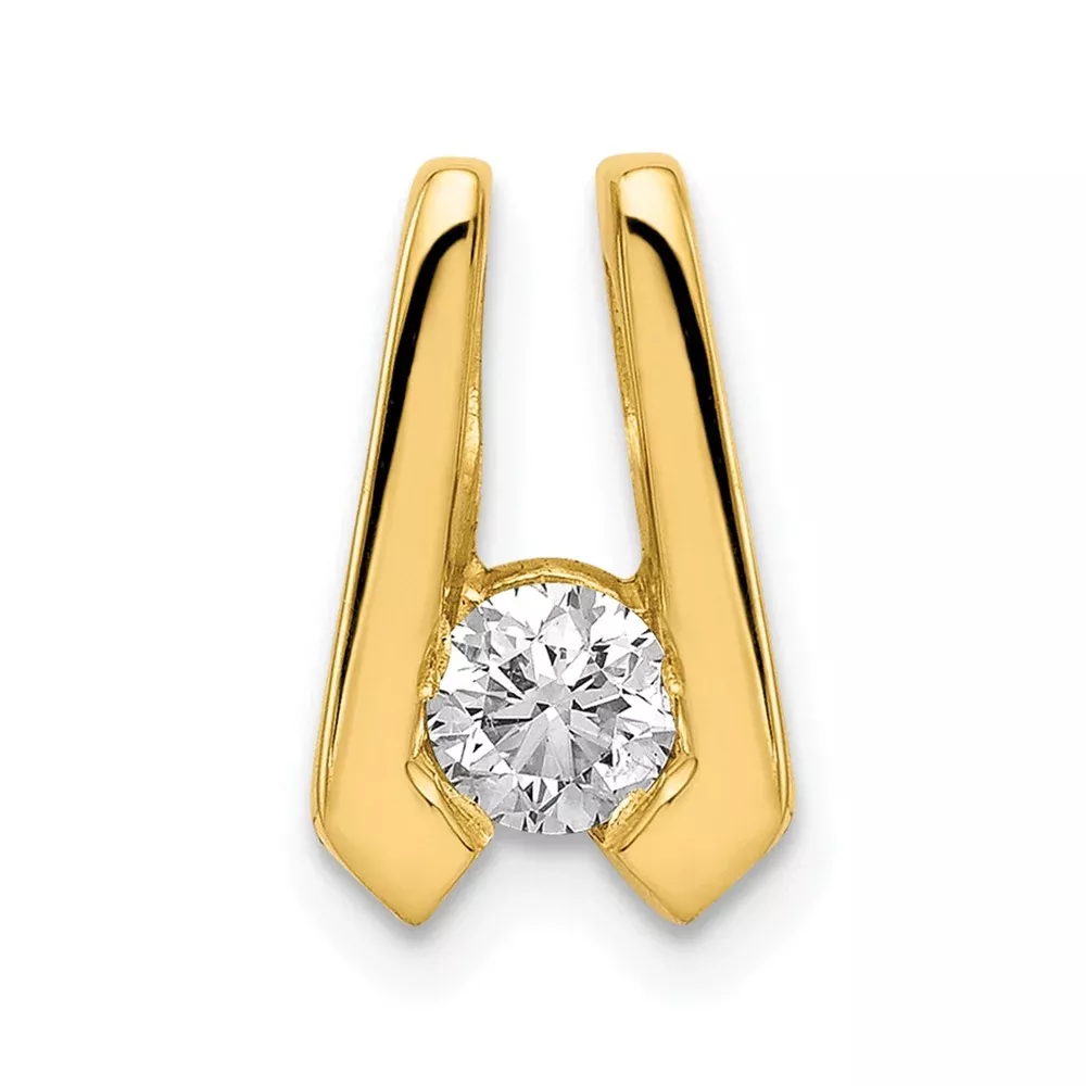14k A 4mm Diamond Slide