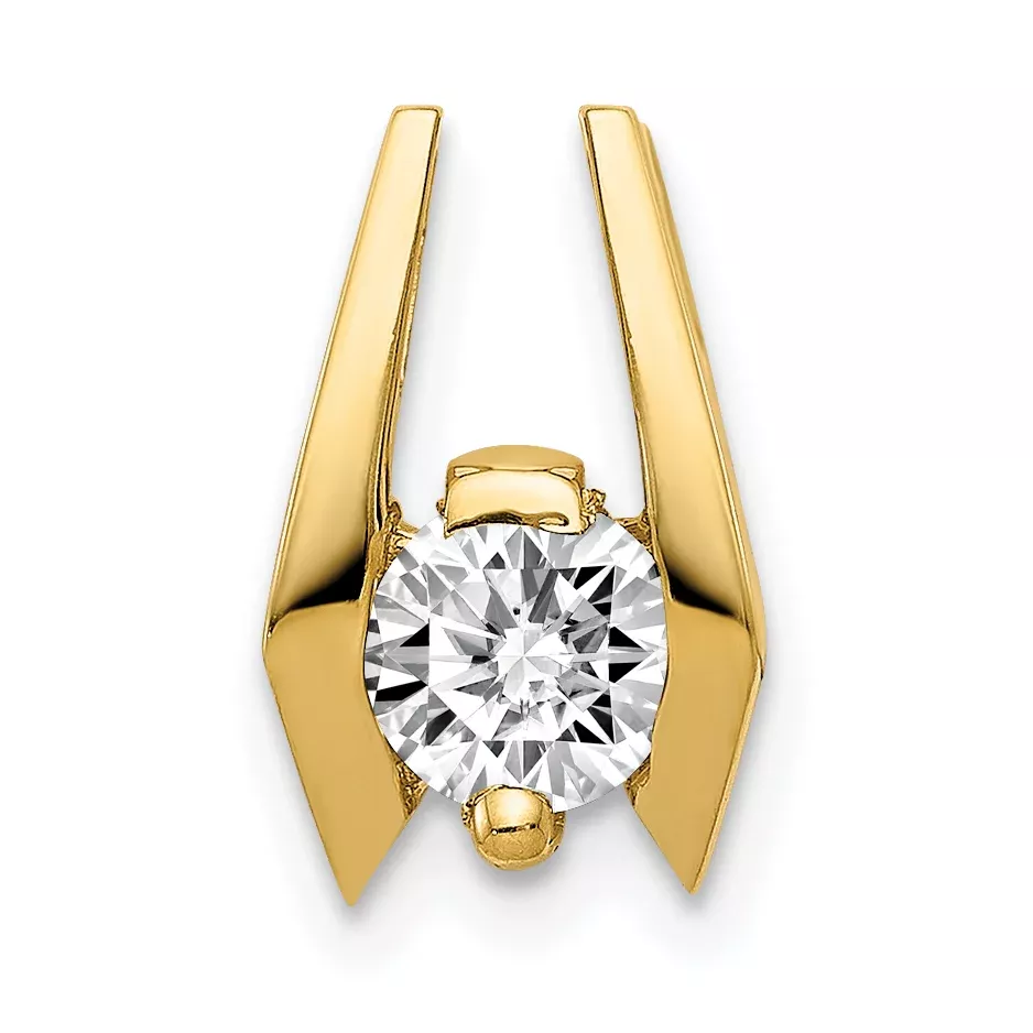 14K 5.25mm VS Diamond Slide
