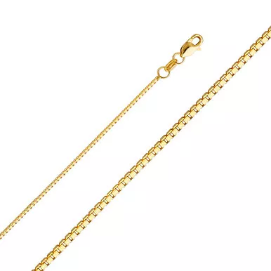 14k Gold 1.0mm Box Chain 30 Inches