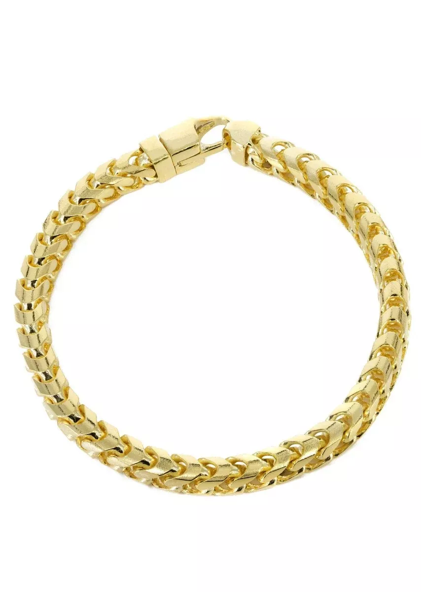 14K Gold Bracelet Solid Franco For Women