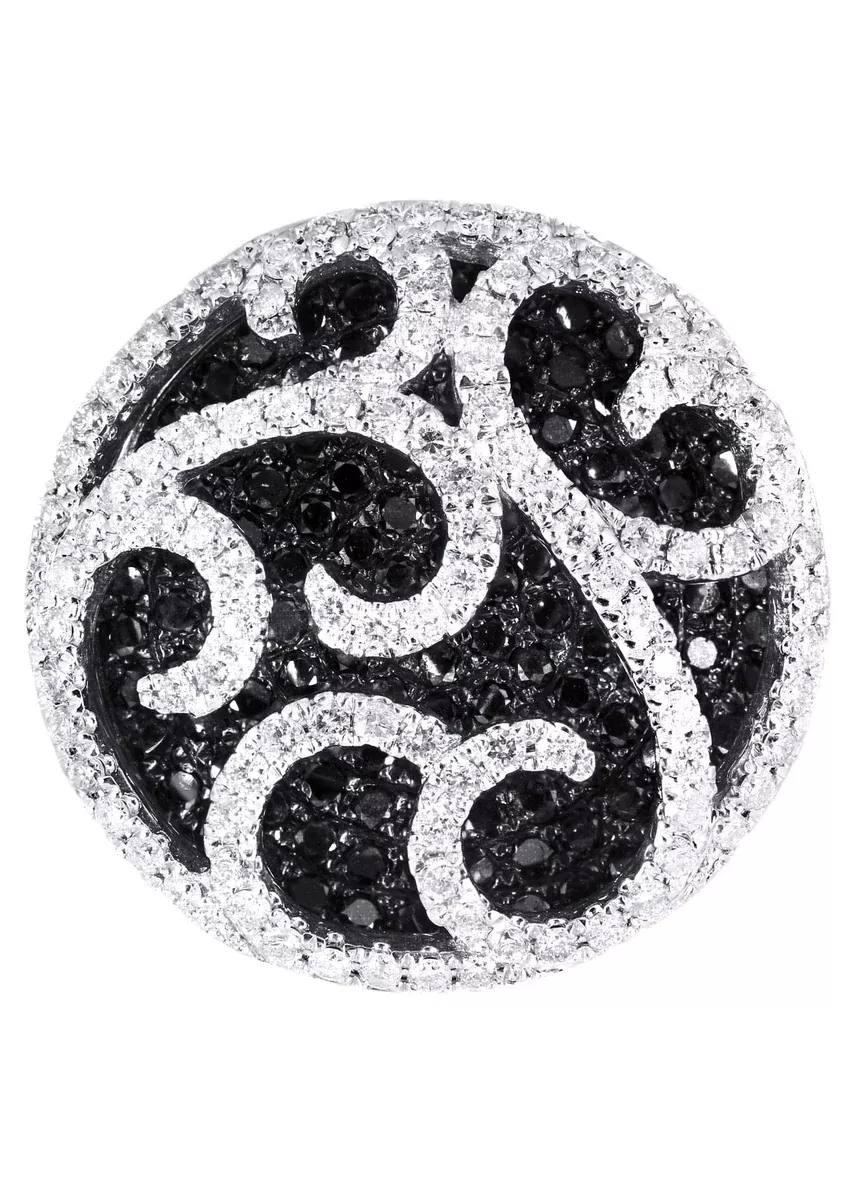 14K Ladies Black Diamond Cocktail Ring | 3.46 Carats | 12.33 Grams