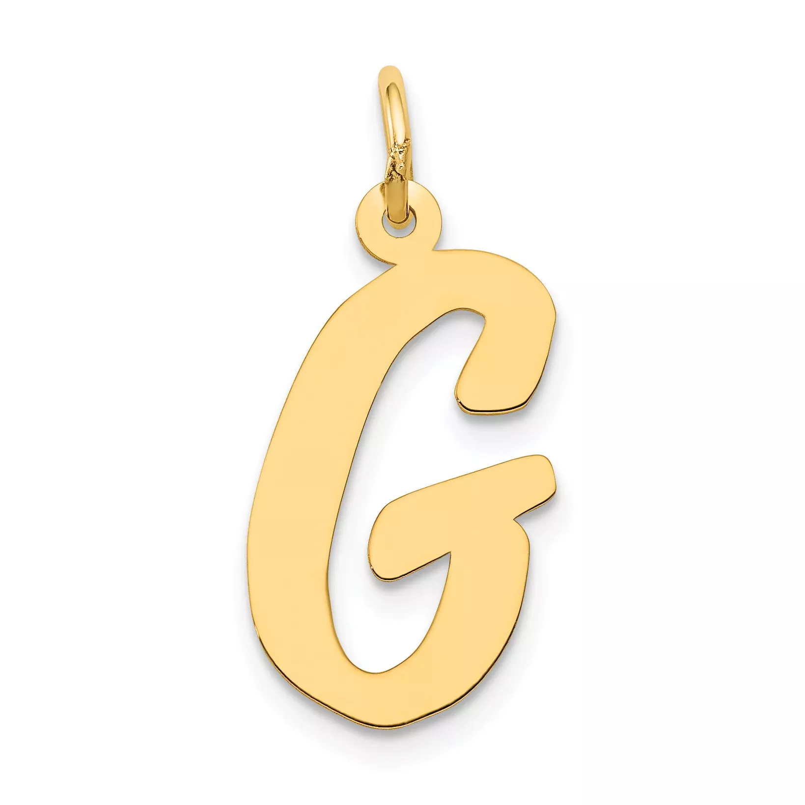 14K Large Script Initial G Charm