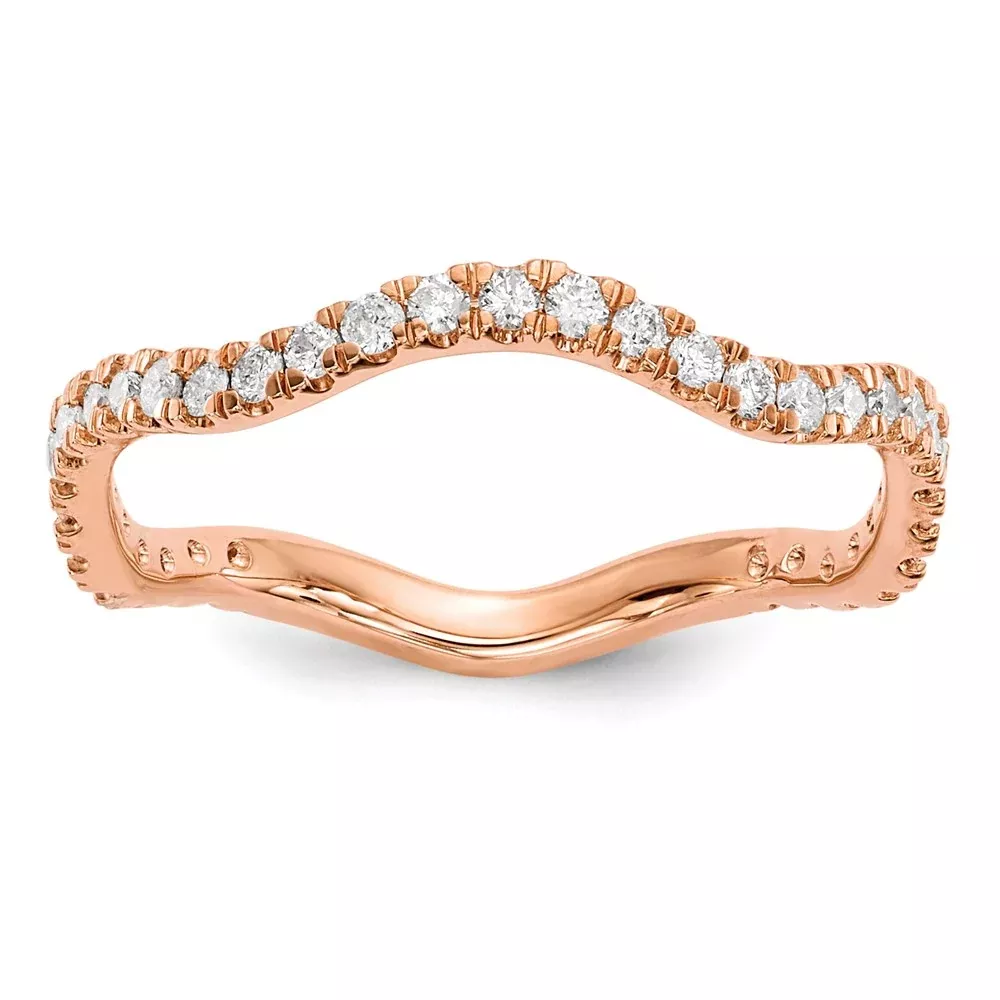 14k Rose Gold A Real Diamond ring