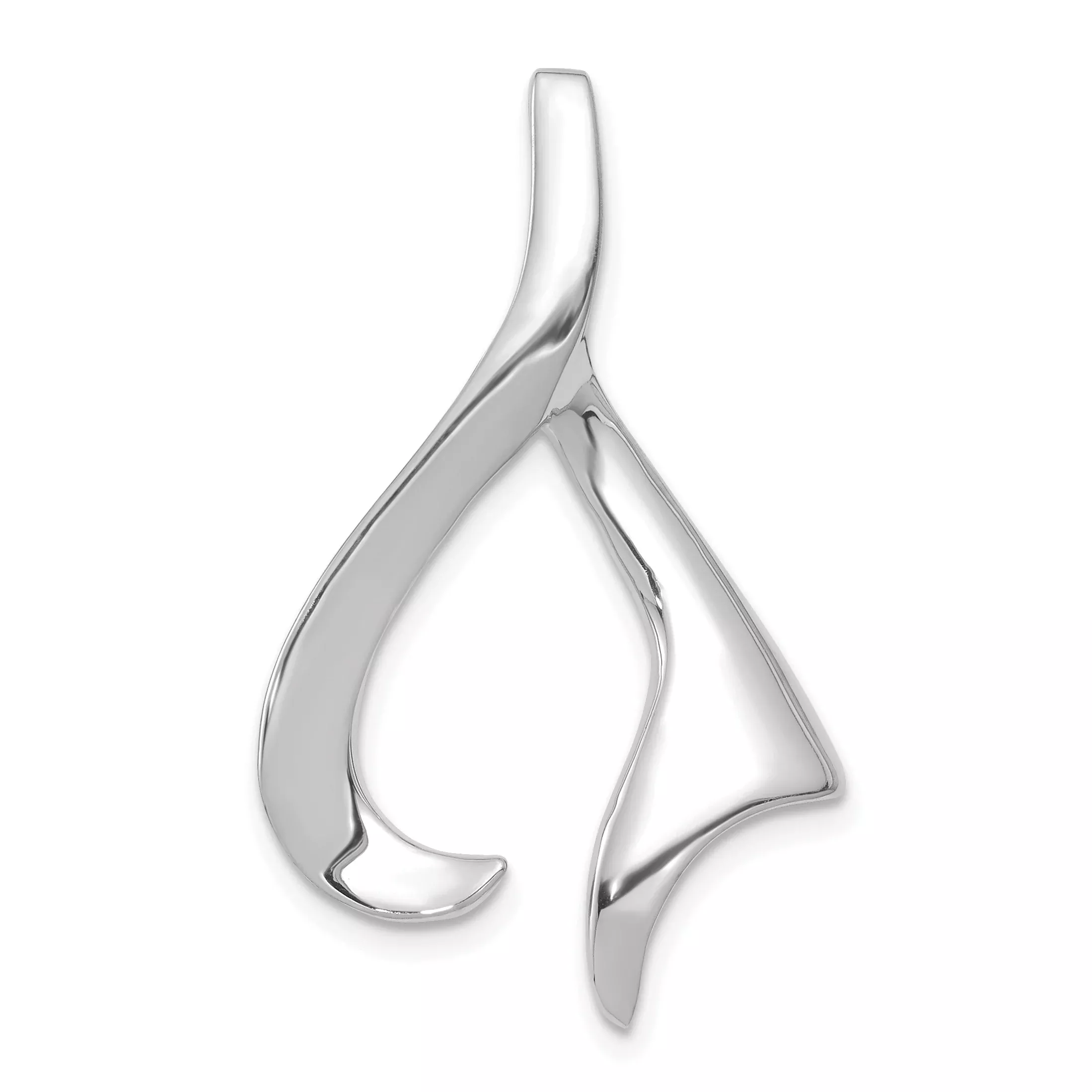 14K White Gold Slide