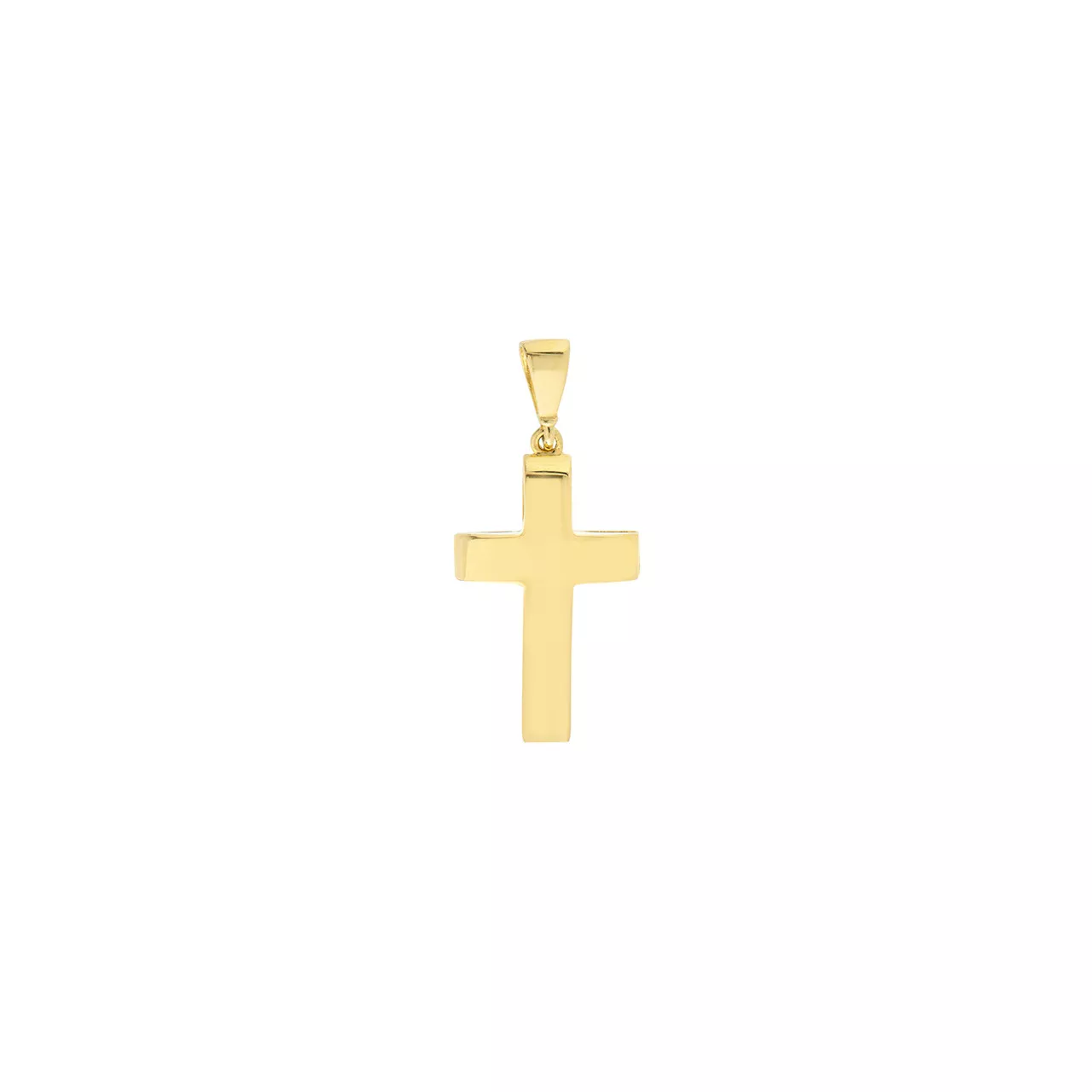 3D Cross Pendant with Design Back