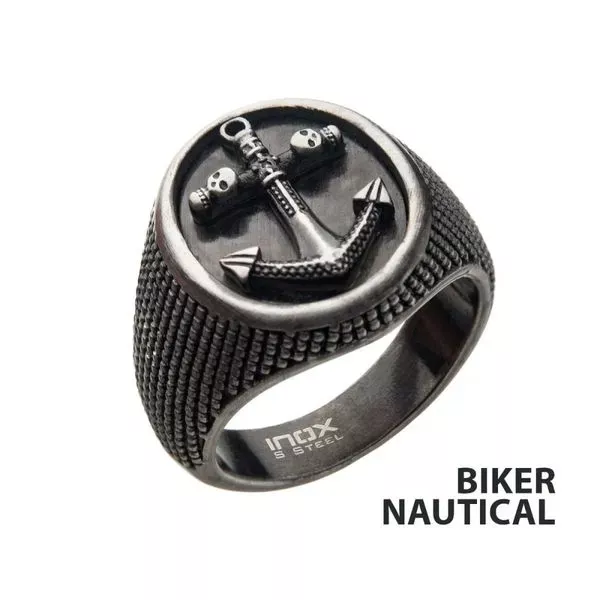 Antiqued Steel Anchor Ring