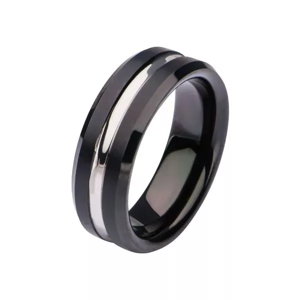 Black IP & Steel Nero Ring