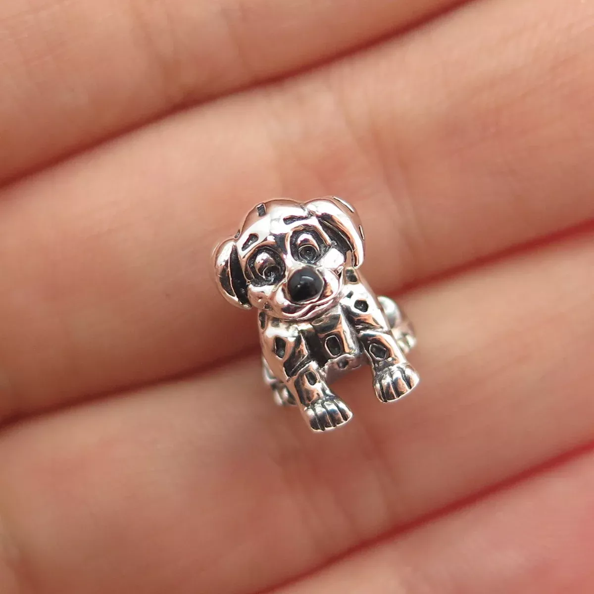 CHAMILIA & DISNEY 925 Sterling Silver Lucky The Dalmatian Slide Bead Charm