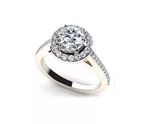 Diamond Engagement Ring 0.8 Carat Total Weight