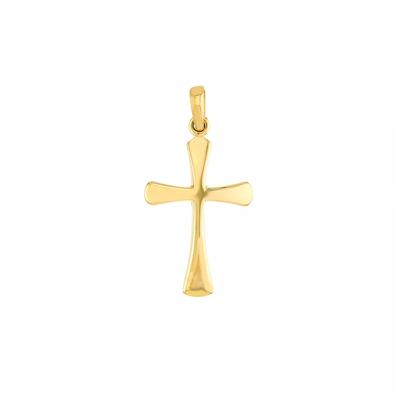 Flare-edged Cross Pendant