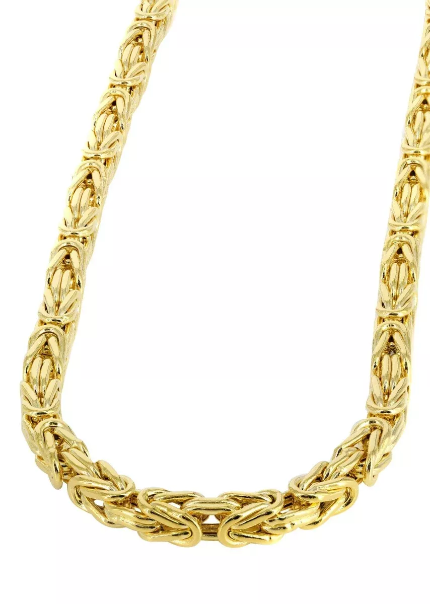 Gold Chain - Womens Italian Byzantine Chain 10k Gold