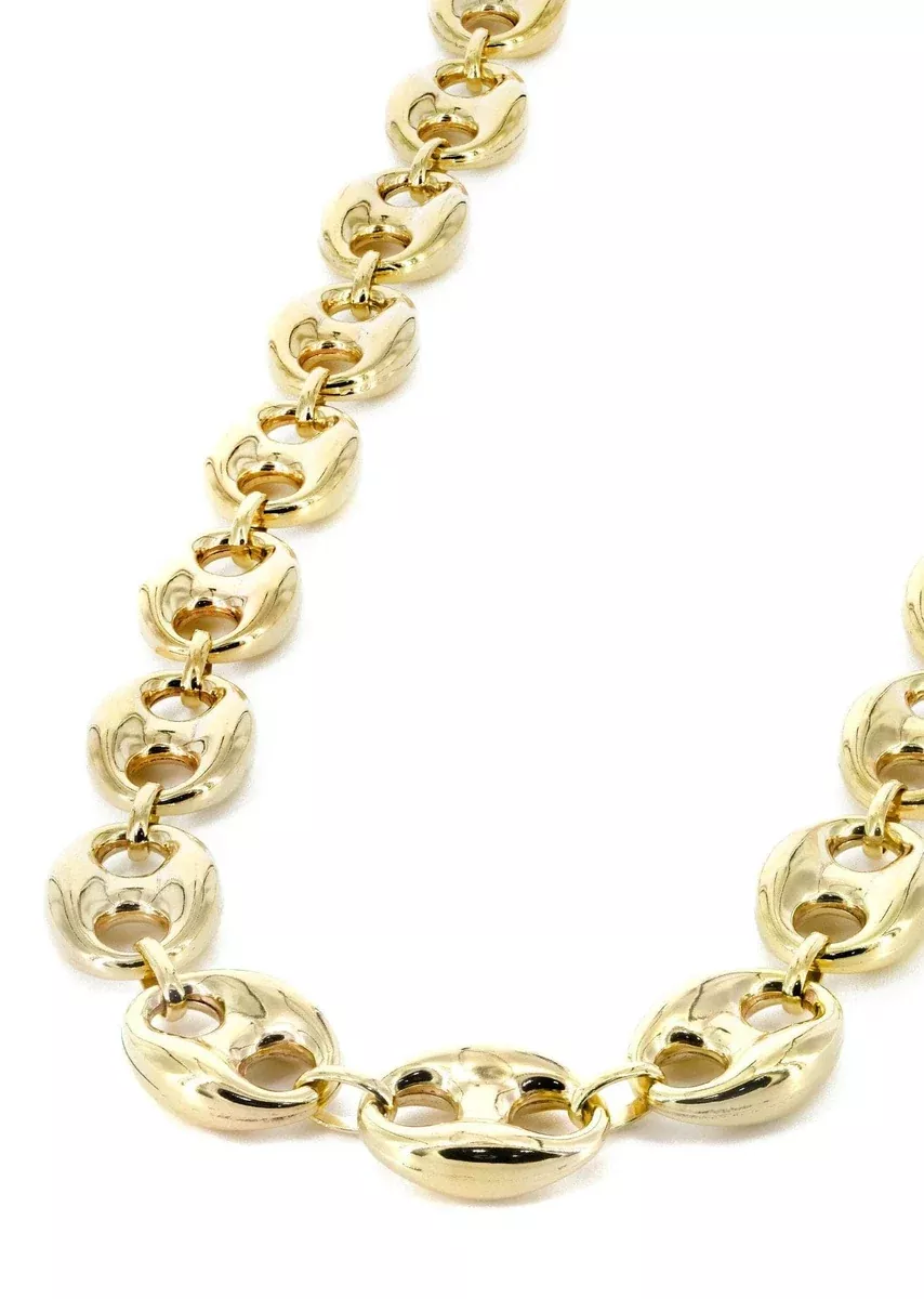 Gold Chain - Womens Semi SolidPuff Chain 10K Gold