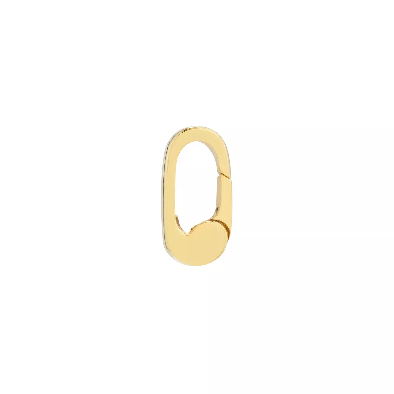 Mini Oval Push Lock Clasp