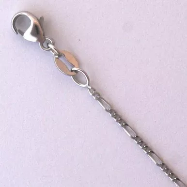 Platinum 950Figaro Chain 1.2mm 18"