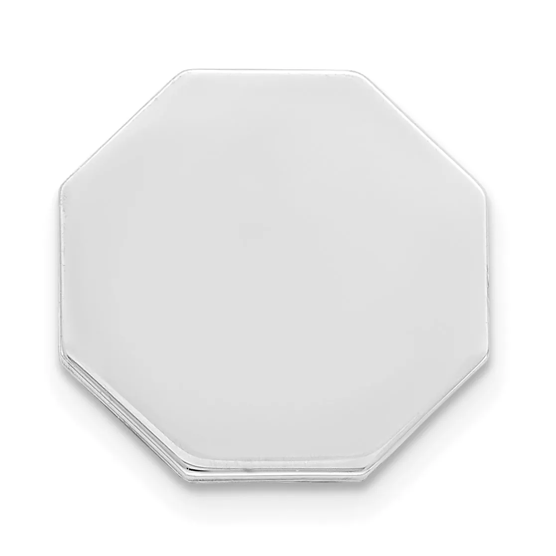 Sophia Jewelers Sterling Silver Rhodium-Plated Engravable Tie Tac Polished Finish