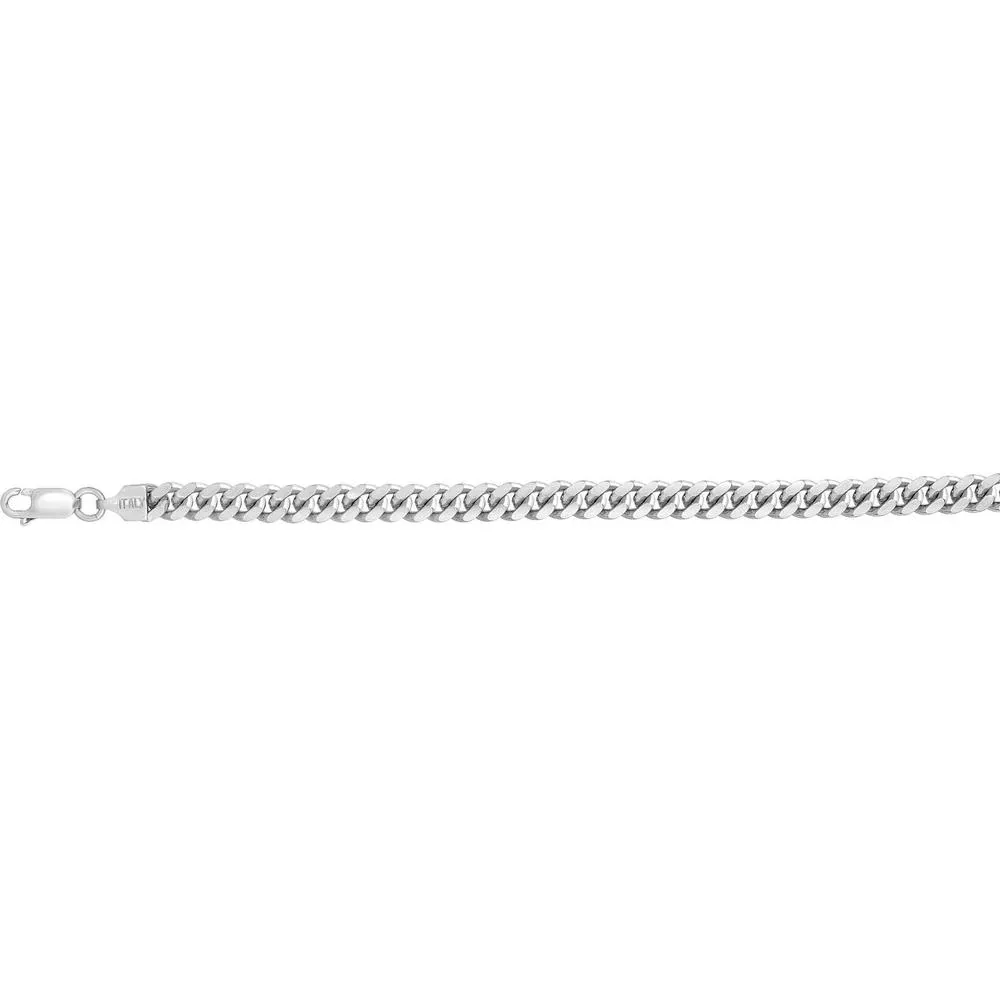 Sterling Silver 5.6mm Miami Cuban Link Chain Necklace - 24" Polished by Orozza Fine Jewelry