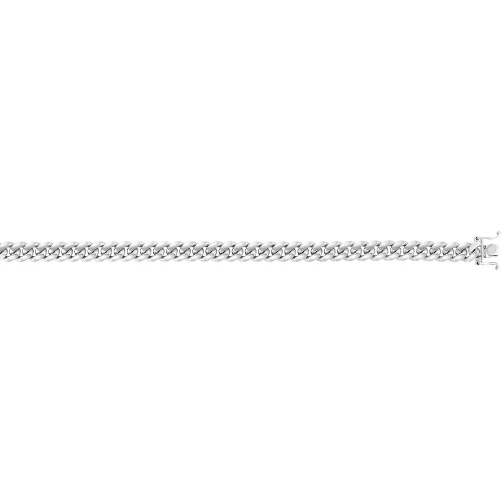 Sterling Silver 7mm Miami Cuban Chain Necklace - 22" by Orozza Fine Jewelry