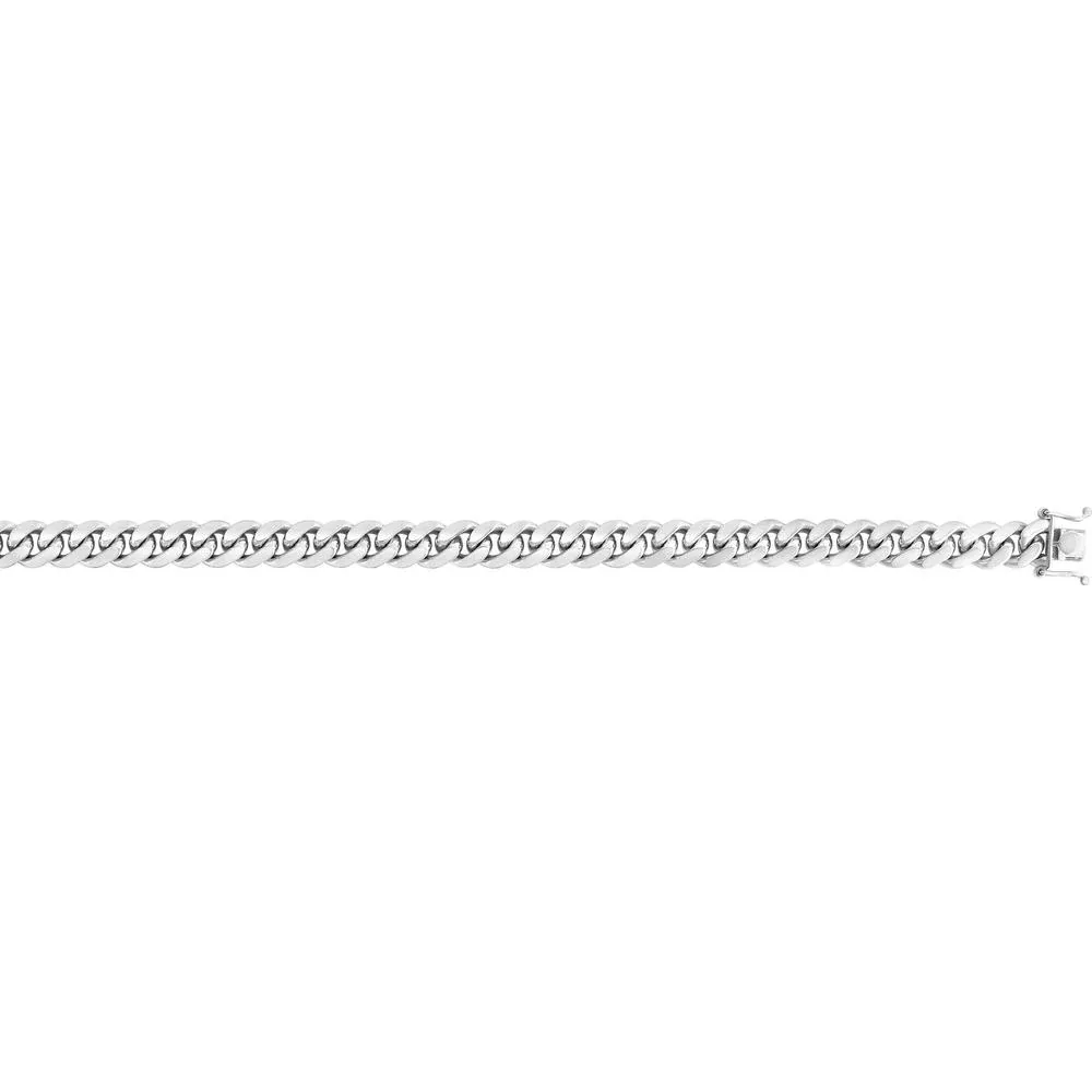 Sterling Silver 8.4mm Miami Cuban Chain with Box Lock - 22" by Orozza Fine Jewelry