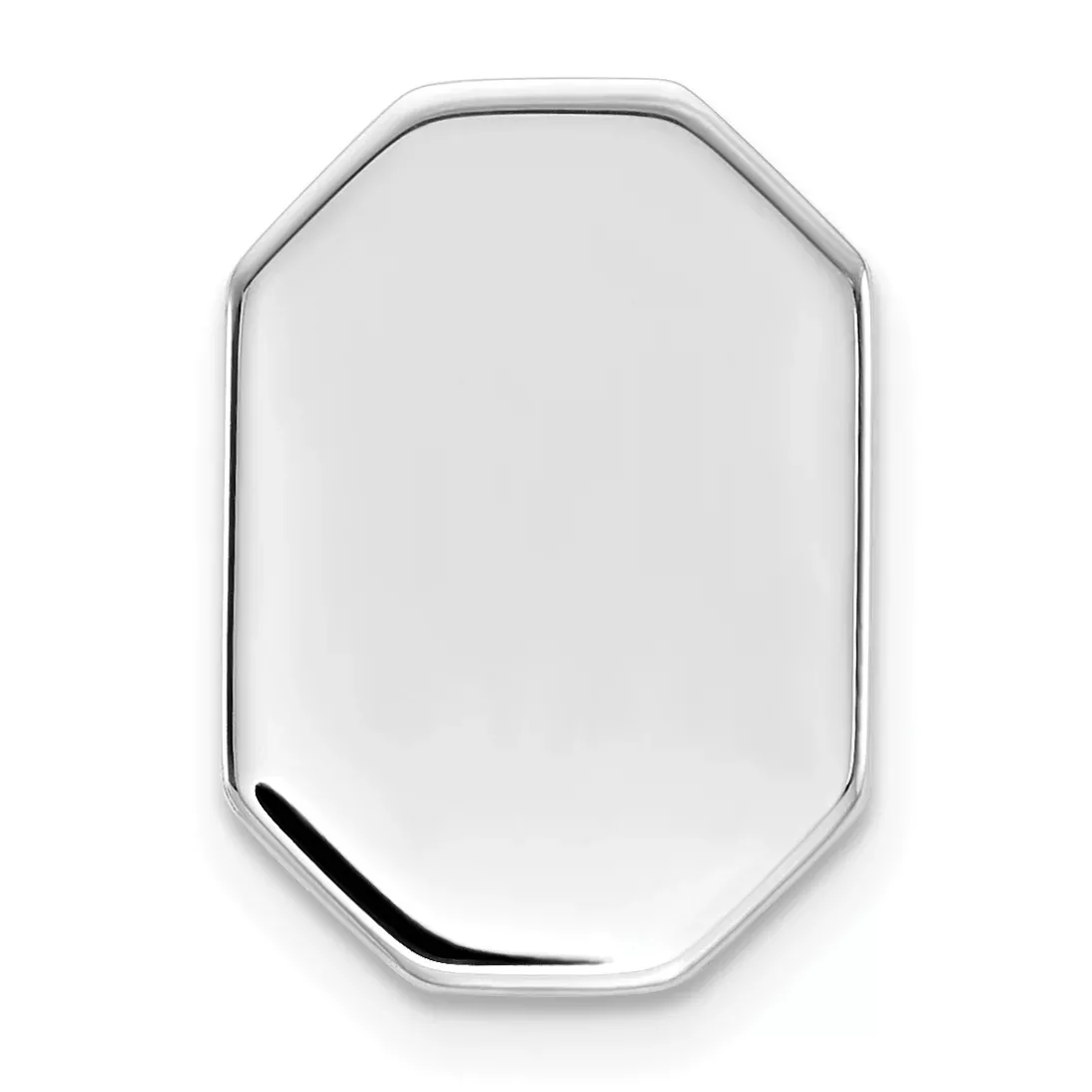 Sterling Silver 925 Tie Tac with Rhodium Plating Engravable Elegance