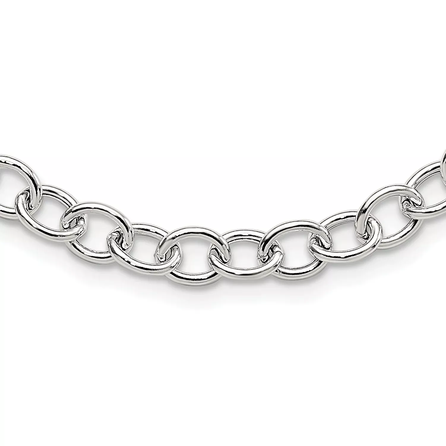Sterling Silver Cable 6.75mm Necklace