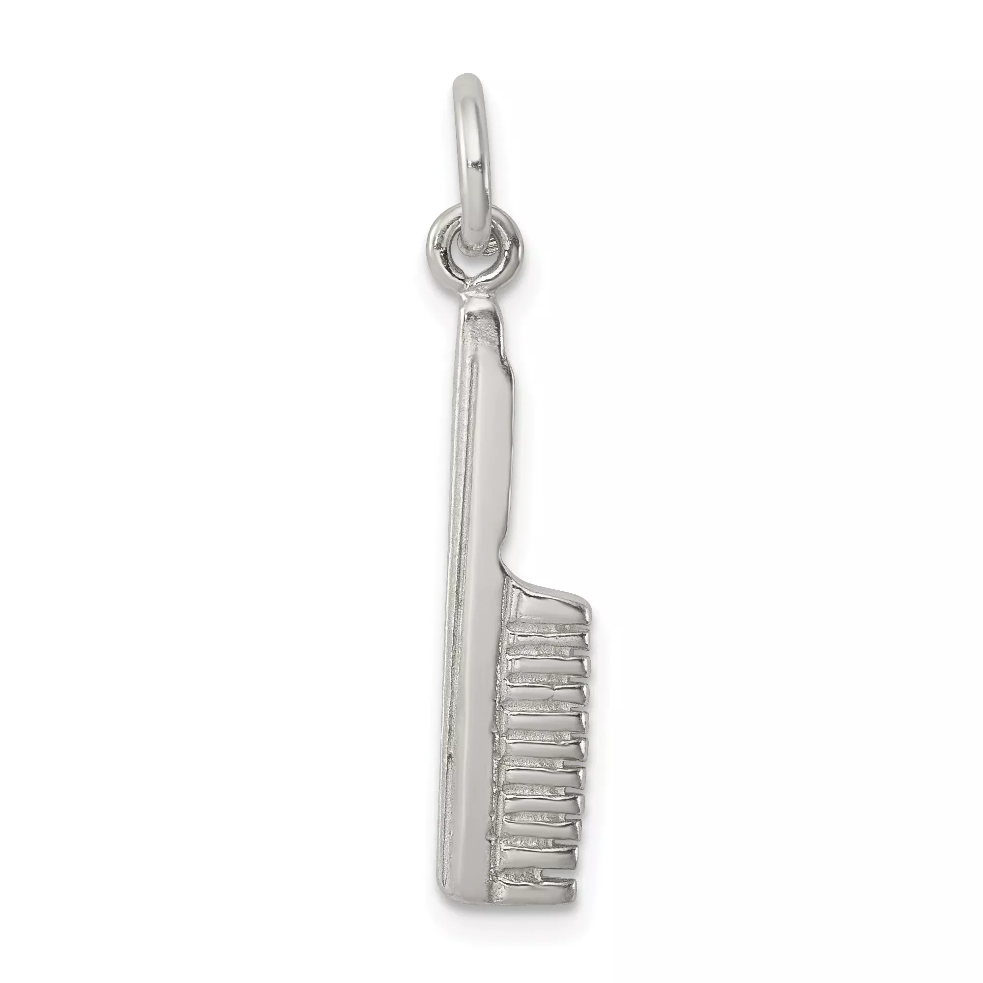 Sterling Silver Comb Pendant, Hair Comb Charm Symbolizing Beauty and Self-Care