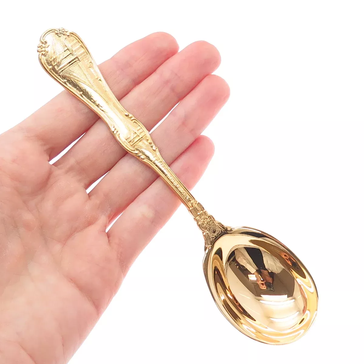 TIFFANY & CO. 925 Sterling Silver Gold Filled Vintage 1987 New York Spoon