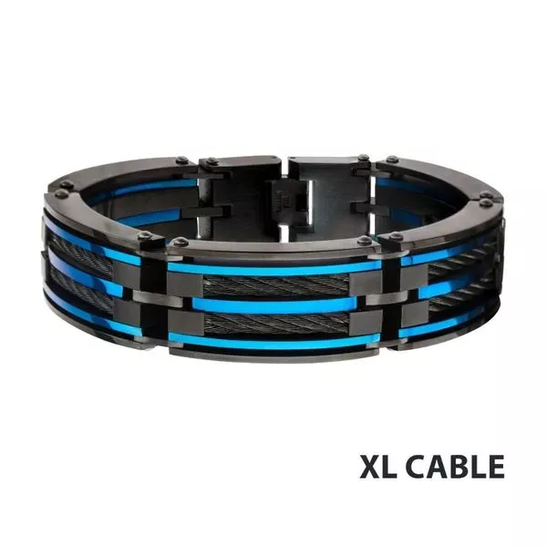 Tri-Tone 2-Layer XL Chunky Cable Link Bracelet