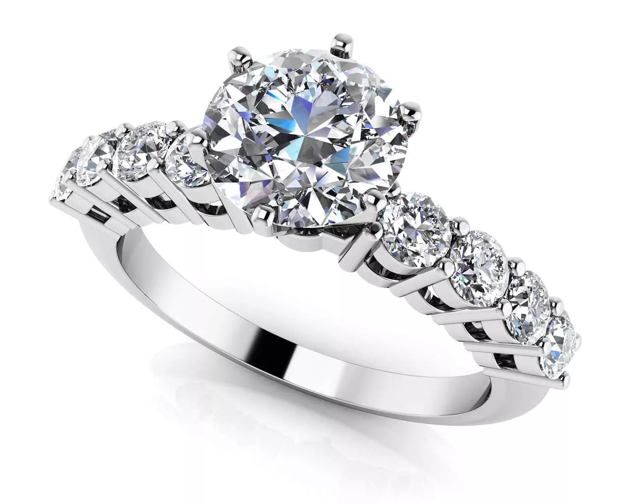 True Romance Diamond Engagement Ring 1.25 Carat Total Weight