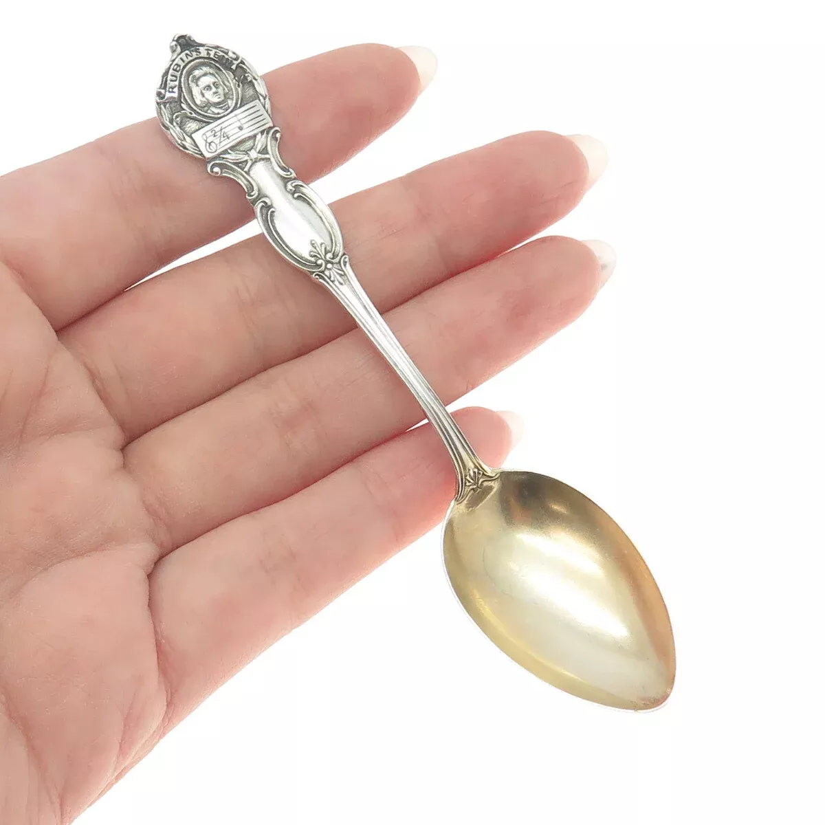 WATSON 925 Sterling Silver Antique Art Deco Rubinstein Composer Tea Spoon