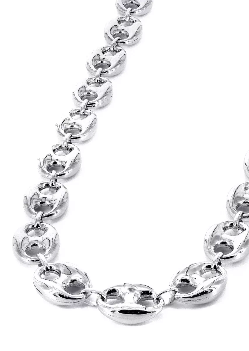 White Gold Chain - Womens Semi SolidPuff Chain 10K Gold
