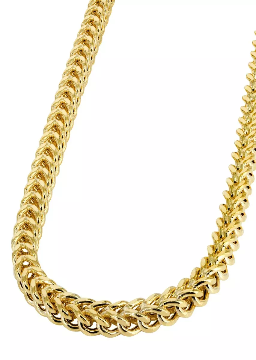 Womens 14K Gold Chain - Semi SolidYellow Franco Chain