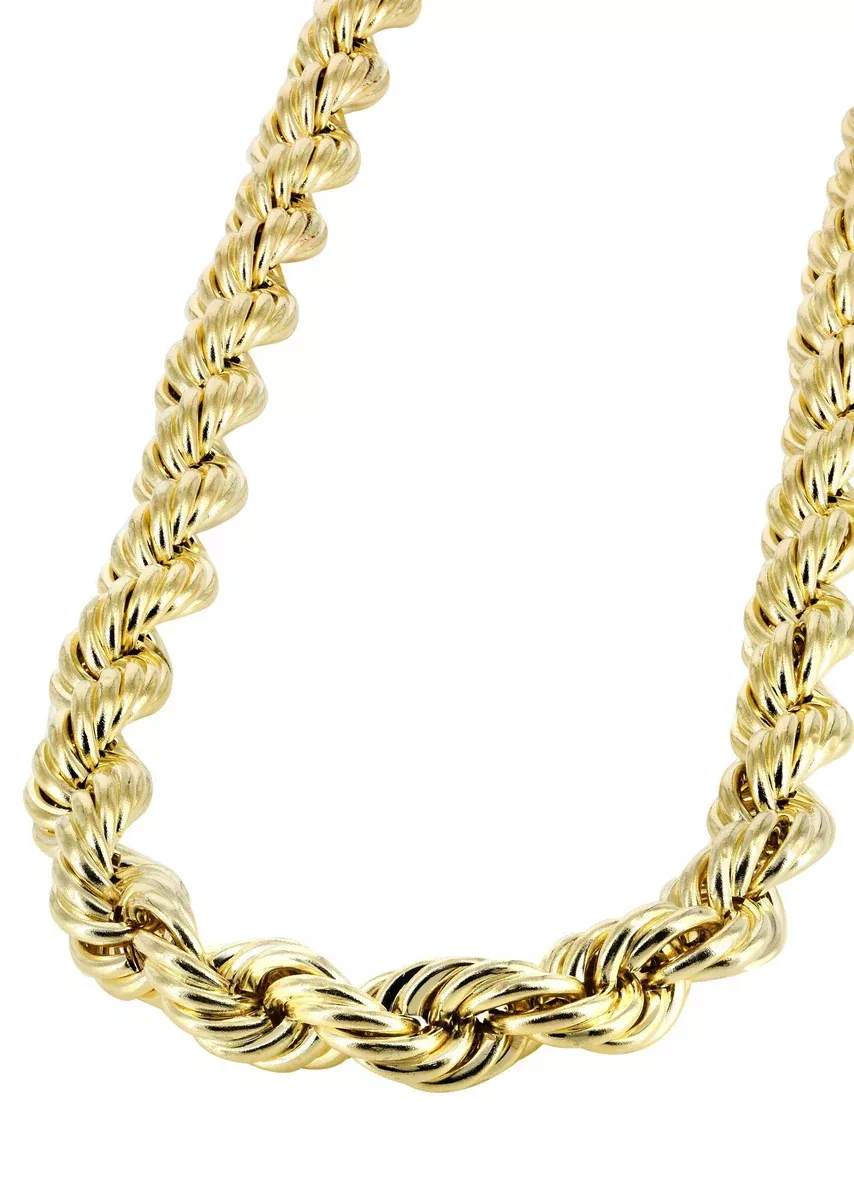 Womens 14K Yellow Gold Chain - Semi SolidWomens Rope Chain
